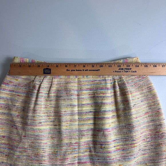 Leona by Lauren Leonard Women's Mini Skirt Textured Tweed Multicolor Size 4 - Picture 8 of 11